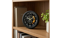 Tire Clock Versatile-Use Tire Wall Clock Mechanical Style Timepiece for Study, Bedroom, Kitchen