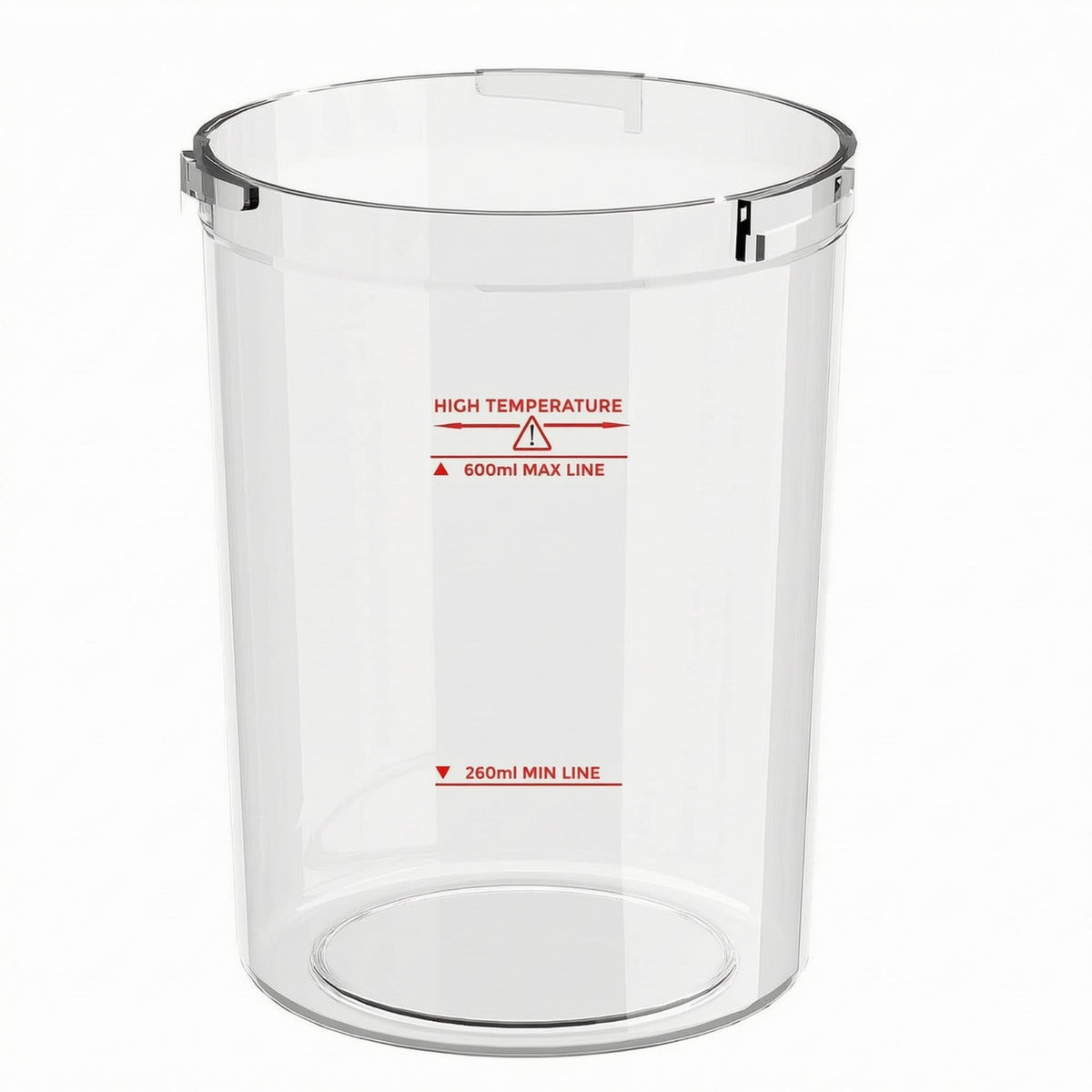 PC Material Transparent Plastic Steamer Cup Measurement Markings Plastic Measuring Beaker Easy to Clean Graduated Measuring Cup Wide Opening
