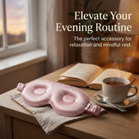 19 Momme 3D Contoured Silk Sleep for Women and Men, Breathable Lightweight Eye for Blackout Cover