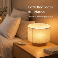 Lampshade with Detachable Design for Easy Installation, Linen Textile Table Lamp Shade for Bedroom Lighting, Round Drum for Living Room