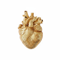 Detailed Heart Vase Artistic Design Cardiac-Wall Vase Decorative Centerpiece Plant Terrarium for Garden, Living Room