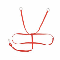 Cowhide Leather Horse Head Lowering Strap Adjustable Buckle Closure English Martingale Stainless Steel Fittings