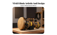 Rich Sound 12-Inch Tunable Djembe Portable Mechanically Tuned Djembe Long-Lasting Hand Drum Ready to Play for Professionals, Performers, Live Performance, Music Practice, Studio Recording, Outdoor Use
