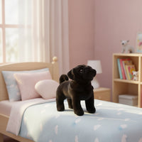 Pug Stuffed Animal Soft Stuffed Pug Stuffed Dog Cuddly Fuzzy for Children, Playroom, Bedroom