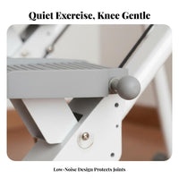 Space-Saving Foldable Stair Stepper Full Body Workout Multi-Function Stepper Exerciser Adjustable Folding Cardio Climber Stable Design for Adults, Beginners, Seniors, Indoor, Small Areas, Living Room