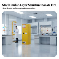 Storage Cabinet Fire Resistant Cabinet Heavy Duty Fire Resistant Steel Locker for Workshop Owners, Research Facility, Laboratories