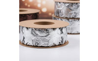 Printed Pattern Silver Ribbon Roll Stars and Helmets Football Print Ribbon Shiny Craft Supply 25 Mm Wide
