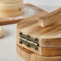 Dumpling Wrapper Press Ergonomic Handle Dumpling Skin Creator Solid Wood
