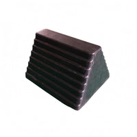 Wheel Chock Wear-Resistant Rubber Wheel Chock Ribbed for Parking, Car Owners