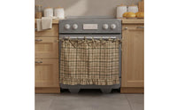 Farmhouse Oven Skirt Handmade Under Appliance Cabinet Skirt Hides Clutter Country Valance