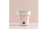 Small Foldable Laundry Machine Compact Foldable Washing Machine Portable Washer Lightweight Gentle for Students, Baby Clothes