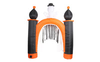 Inflatable Archway with Skeleton Outdoor Halloween Archway Giant Arch Decoration for Party Hosts, Yard