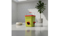 Food-Grade Chicken Container Feeder Square Container Feeder with Ports Sturdy Reusable for Chickens