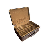 Portable Bracelet Case Travel-Ready Bangle Box Hard-Shell Jewelry Box with Handle Padded for Boutique Display