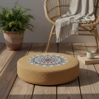 Meditation Floor Pillow Thickened Woven Mat Seat Pillow Woven Mat Pillow Japanese Design Braided Floor Pillow