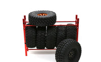 RC Car Wheel Display Rack Simulation Scene Decoration 1/10 Scale Wheel Stand DIY Assembly 1.9 Inch Tire Holder for Garage Diorama, Workshop
