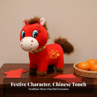 Year of the Horse Symbol Doll Good Luck Good Fortune Symbol Chinese Astrological Horse Doll Vernal Holiday Fortunate Decoration