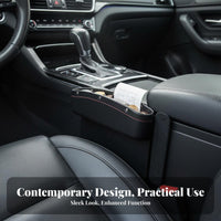 Leather Seat Space Organizer Multi-Functional Crevice Storage Box Large Capacity Console Side Storage Box