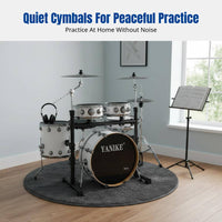 Double-Sided Quiet Drum Set, Portable Practice Kit for Adult Beginners, Jazz, Professional, Birch Wood