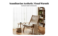 Foldable Design Woven Folding Lounger Portable Recliner Breathable Seat material Outdoor Furniture Sturdy Frame for Book Lovers, Guesthouse Owners, Balcony, rearyard, literary cozy corner, Living Room