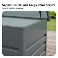 Large Capacity Garden Storage Bench Weather-withstandant outdoor storage container sturdyDuty Outdoor Furniture Easyraise Lid for Homeowners, Families, Courtyard, Backyard