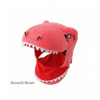 Lightweight Dinosaur Hat with Neck Cover Embroidered Dinosaur Costume Hat Warm Handmade for Photo Shoots