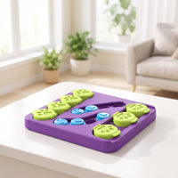 Puzzle Toy with Sliding Covers Boredom Reducer Pet Puzzle Toy IQ Training Interactive Treat Dispenser for Cats, Indoor Play