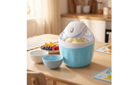 Ice Cream Machine Electric Countertop Ice Cream Machine Appliance Compact Homemade for Families, Kitchen, Home