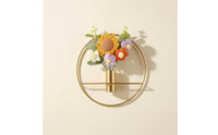 Modern Wall Vase with Flowers Minimalist Metal Vase Flowers Wall Art Boho Outdoor for Bedroom