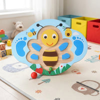 Wooden Balance Rocker, Sensorial Balance Board 38.5x29x5.3cm, Coordination and Balance Toy, Excellent for Preschool and Garden