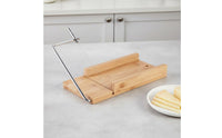 Wire Cutter Board Cuts Smoothly and Evenly Butter Slicing Board Easy to Clean Bamboo Cheese Slicer for Party