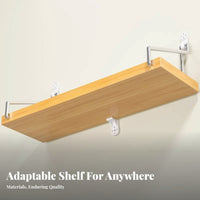 Punchno-Drill Installation Floating Shelf Set Easy to Install Humanoid Bracket Floating Shelf Space-Saving Household Storage Multipurpose for Homeowners, Decorators, Bedroom, Living Room, Away Fromice, Entryway
