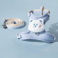 Cat Vest Harness and Leash Set, Durable Polyester Walking Vest with Adjustable Strap, No Pull Walking Harness for Cats for Safe Outdoor Exploration