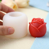 Home Bar Food Grade Silicone Rose Tray for Unique Ice Shapes, Heat and Cold Resistant Tray for Shaped Ice, Homemade Juice Cube Form, Red