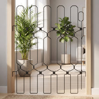 Collapsible Foldable Pet Gate Indoor Metal Pet Gate Portable Barrier Freestanding for Dogs, Young Dogs, Cats, Doorways, Stairs, Hallway, House