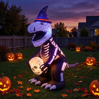 Halloween Dinosaur Inflatable Giant Outdoor Decoration for Homeowners, Yard, Garden