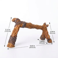 Jumping Arachnid Enclosure Accessories, Hemp Rope Perch Snake Climbing Branch, Textured Resin Habitat Geckos, Chameleons and Tree Frogs