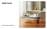 Woven container with Liner Handwoven Desktop Container adaptable for home users
