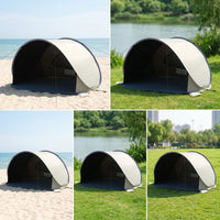 Open-Front Shelter Tent Quick Setup Compact Foldable Lightweight Fold-out Beach Tent Fold-up-up Beach Shelter for Park