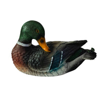 Duck Ornament with Feather Texture Decorative Mallard Duck Figure Decoy Charming Figure Statue for Courtyard