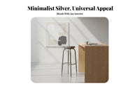 Industrial Design Backless Metal Swivel Stool Built-in Footrest Bar Chair Easy Assembly Indoor Seating Scratch-Resistant for Restaurant Owners, Adults, Homeowners, Cafe, Counter, Kitchen, Home