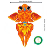 Wing-Like Fins Koi Kite Flowing Tail Scale Pattern Kite