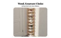 Narrow Design Vertical Corner Shoe Rack Space-Saving Vertical Shoe Vertical Structure Multi-Tier Footwear Stand Large Capacity for Apartment Dwellers, Homeowners, Families, Entryway, Hallway, Bedroom, Closet