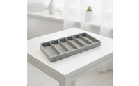 Glasses Display Tray 6-Slot Glasses Tray with Compartments Sunglass Organizer Rectangular Eyewear Organizer Slimline