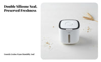 Moisture-Proof Rice Storage Bin Large Capacity Airtight Grain Storage Bin Dustproof for Kitchen Countertop