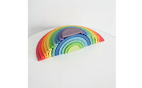 Educational Wooden Rainbow Open-Ended Rainbow Stacker Early Development Arch Blocks Educational for Toddlers, Preschoolers, Kids, Playroom, Classroom, Nursery