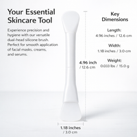 Double Ended Face Brush, Facial Treatment with Applying Mud Masks and Cream Facemask for Skincare Lovers