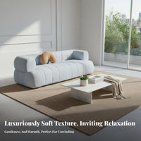 puff Sofa Nordic look and feel puff Couch Modern stylish Loveseat for Apartment Dwellers, Young Adults, Living Room, Lounge Area, Bedroom