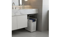 Large Capacity Laundry Hamper with Wheels Multi-Functional Rolling Laundry Basket Space Saving Plastic Clothes Hamper Wheels Easy to Clean for Bathroom, Dorm Room, Closet