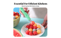 3 in 1 Fruit Baller Stainless Steel Water Fruit Spoon Tool Fruit Spoon Multifunctional Fruit Carving for Parties